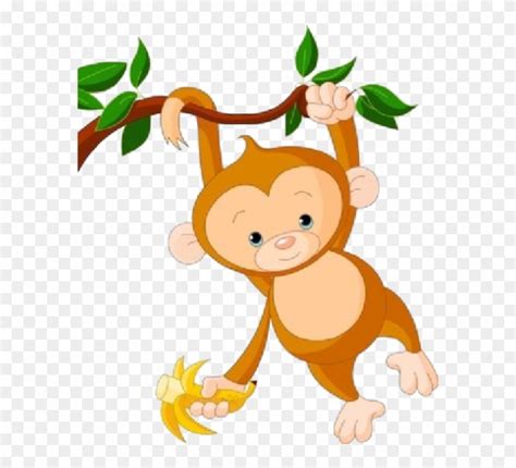 Clip Art Monkey With Tree | PNG-clipart