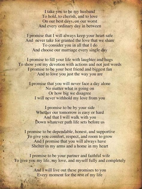 Pin By Gennifer Covey On Wedding Wedding Vows To Husband Traditional