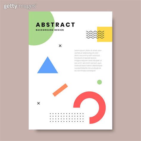 Book Cover Brochure Designs In Geometric Style Vector Illustration