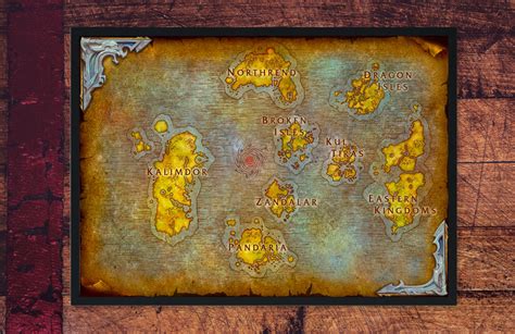 Azeroth Map Poster