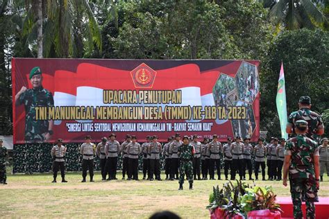 Sekda Natuna Hadiri Upacara Penutupan TMMD Ke 118 Tahun 2023 PEMKAB