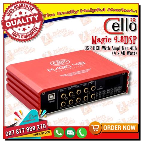 Jual Cello MAGIC 4 8 DSP Processor Amplifier Prosesor Equalizer 8ch