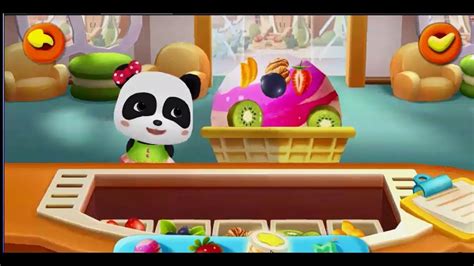 Sweet Baby Pandas Ice Cream Shop Make A Ice Cream Baby Bus Games