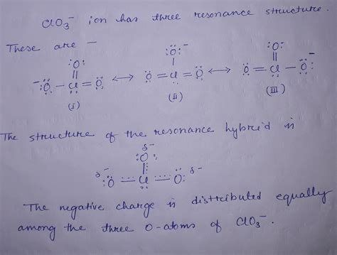 [Solved] what is the resonance structure of clo3- | Course Hero