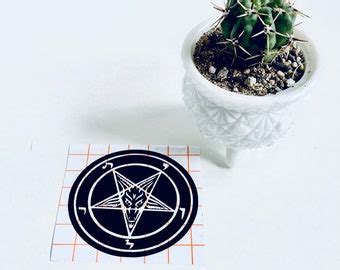 Satan Baphomet Clear Car Window Sticker Waterproof X Satanic