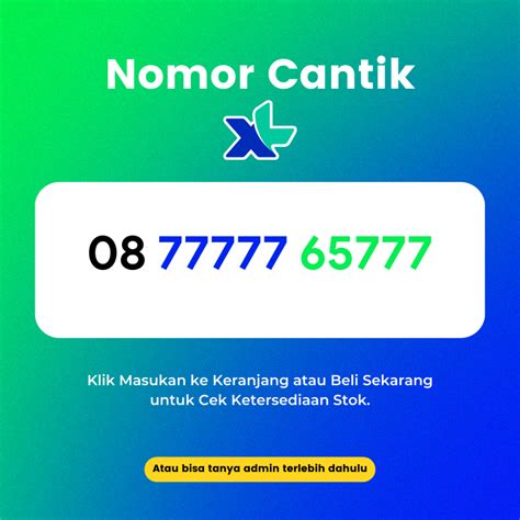 Jual Nomor Cantik Xl Axiata Seri Panca Murah Dan Rapi Kartu Perdana