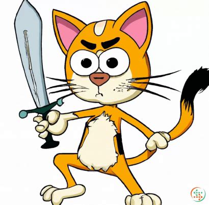 Cat With A Sword | Artificial Design