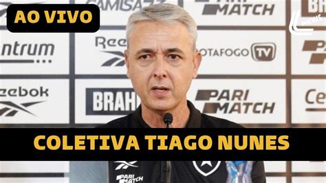 COLETIVA TIAGO NUNES AO VIVO DIRETO DO NILTON SANTOS BOTAFOGO X BANGU