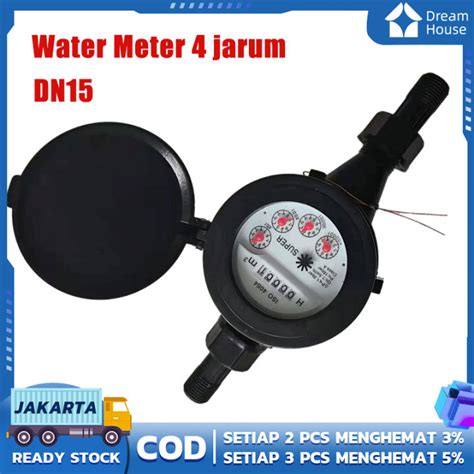 Water Meter Meteran Air Body Besi Pdam Sni Flow Water Jarum