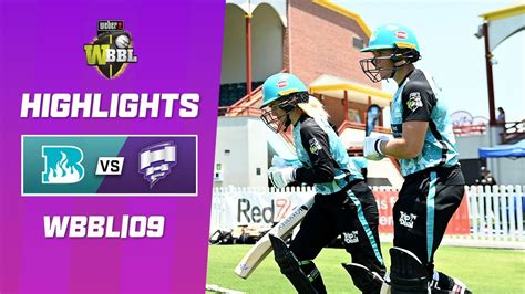 Brisbane Heat V Hobart Hurricanes WBBL 09