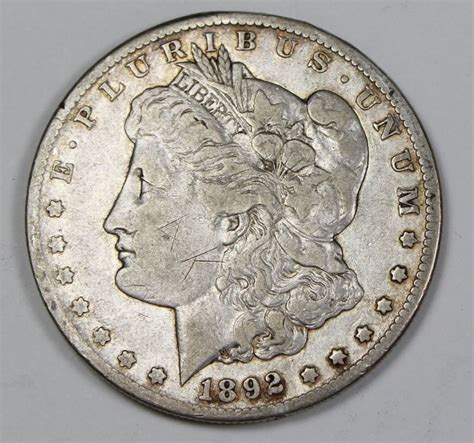 1892 Cc Morgan Silver Dollar