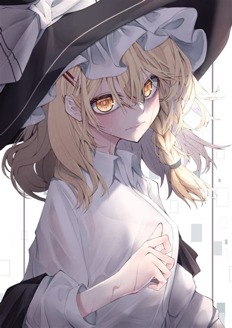 Safebooru 1girl Black Headwear Blonde Hair Blush Braid Closed Mouth