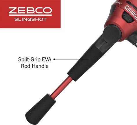 Zebco Slingshot Spincast Reel And Fishing Rod Combo Foot Inch