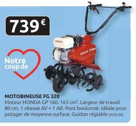 Promo Motobineuse Fg Chez Rural Master Icatalogue Fr