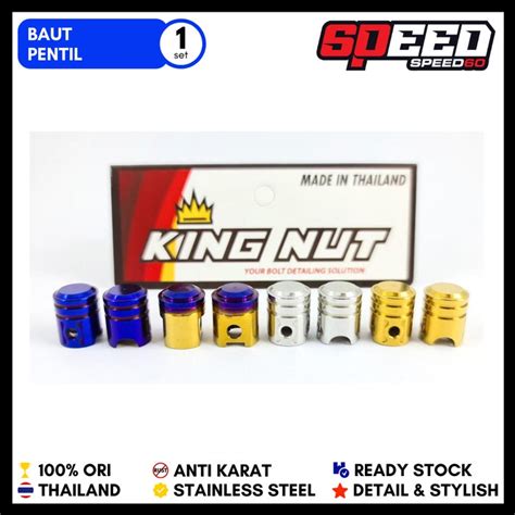 Jual Tutup Pentil Piston Dan Mur Pentil Probolt Stainless King Nut