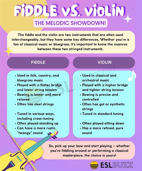 Fiddle Vs Violin What S The Difference A Fun Guide For English