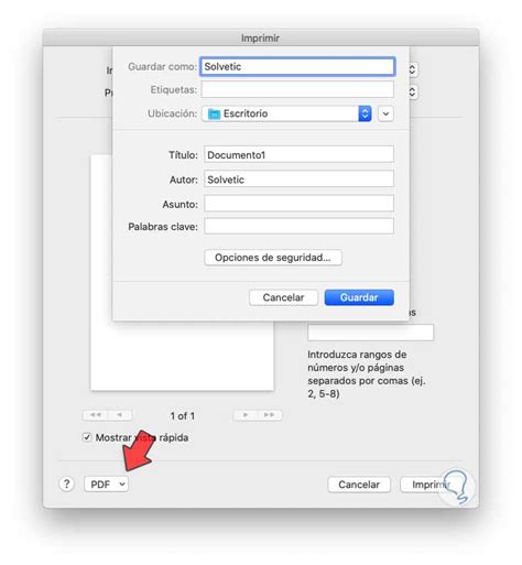 Cómo imprimir a PDF en Mac GUARDAR COMO PDF Solvetic