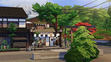 Japanese Restaurant The Sims 4 No CC Speed Build YouTube