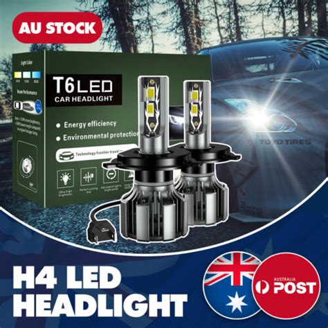 Modigt H Led Headlight Kit Lamp Bulbs Globes Hi Lo Beam For Toyota