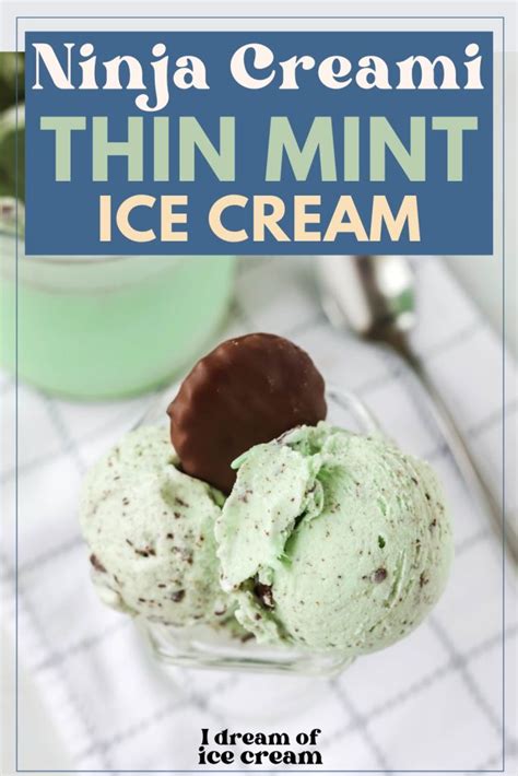 Ninja Creami Thin Mint Ice Cream I Dream Of Ice Cream