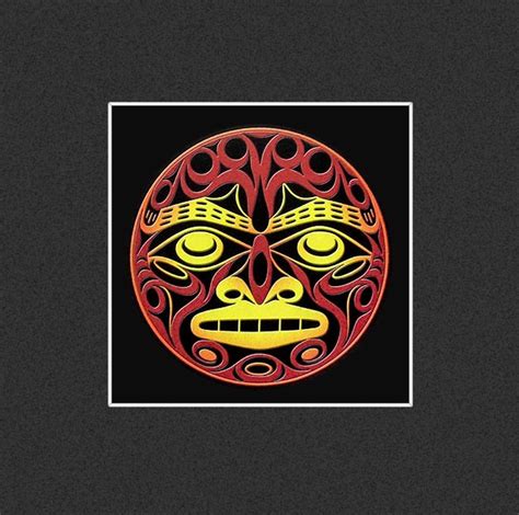 Coast Salish Sun Totem Art Print By Joe Wilson Salish Elements Series
