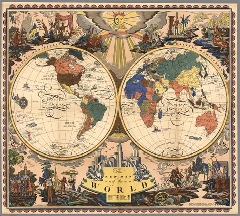 The New Map Of The World David Rumsey Historical Map Collection