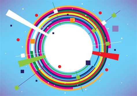 Abstract Colorful Circle Banner Free Vector In Adobe Illustrator Ai