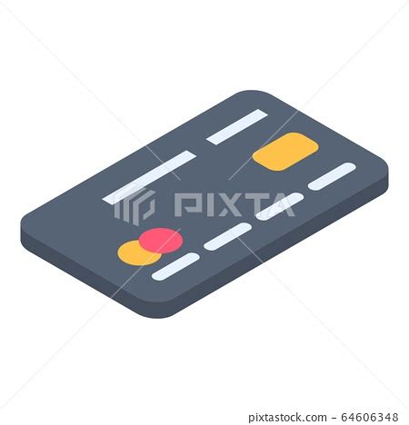 Credit Card Icon Isometric Style Pixta