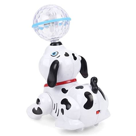 Peacnng Dancing Dog Toys For Kids 360° Body Spinning Dog Toy With Led