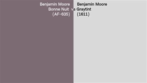 Benjamin Moore Bonne Nuit Vs Graytint Side By Side Comparison