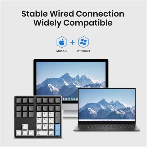 GetUSCart Kisnt Mechanical Number Pad Key Hot Swappable Numpad With Gateron Switches Wired