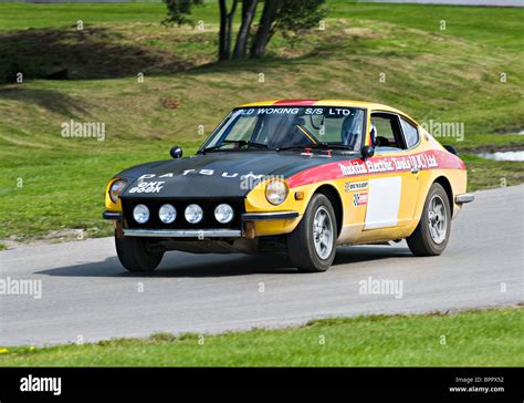 Datsun 240Z Rally Car on Rally Track at Oulton Park Motor Racing ...