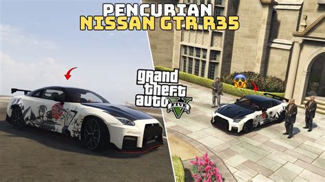 Misi Epic Pencurian Mobil Nissan Gtr R Gta Mod Youtube