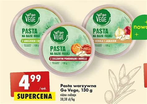 Promocja Pasta Warzywna Go Vege G W Biedronka