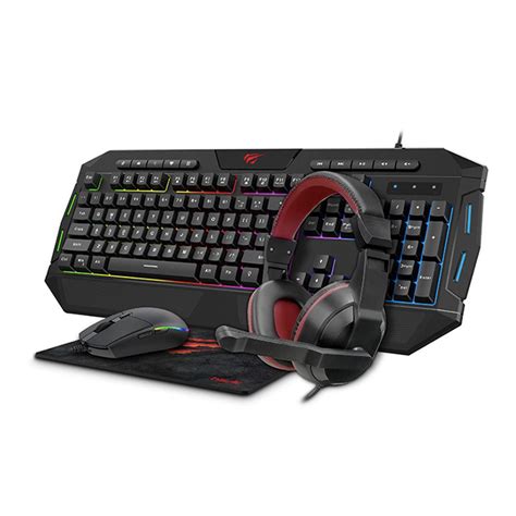 Combo Gaming En Teclado Mouse Audifono Pad Mouse Kb Cm