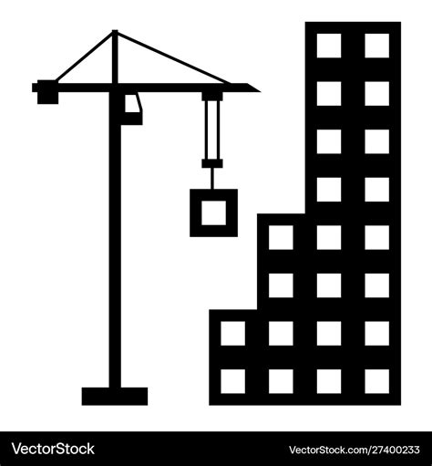 Building Construction Icon Royalty Free Vector Image