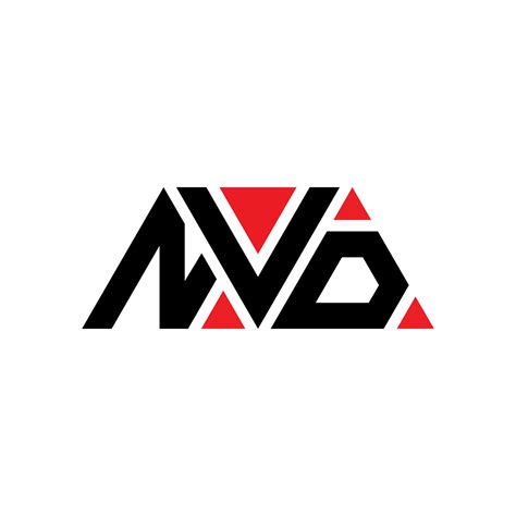 NVD triangle letter logo design with triangle shape. NVD triangle logo ...