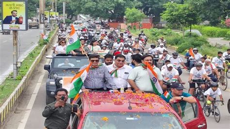 Maa Tujhe Pranam Tiranga Yatra Vehicle Rally Taken Out In Bareilly