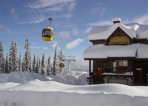 Ski Lodge And Lift Yellow Ski Lodge Skiing Lodge