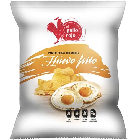 El Gallo Rojo Patatas Fritas Con Sabor A Huevo Frito Bolsa G