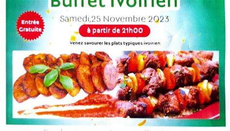 Buffet Ivoirien organisé en votre honneur au Barrière du Sofitel