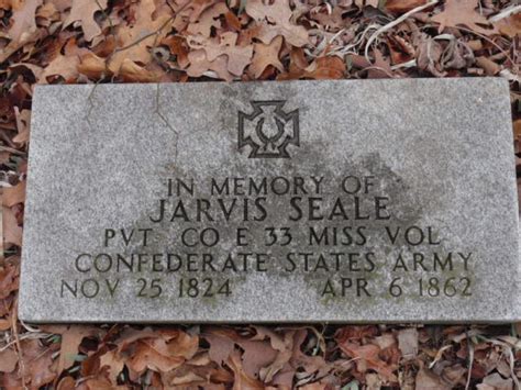 Pvt Jarvis Seale Find A Grave Memorial