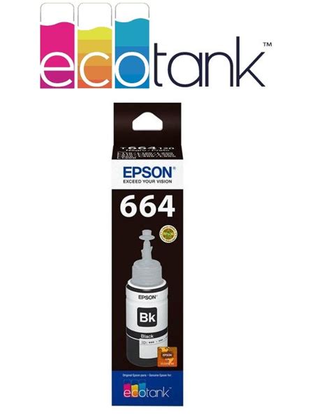 2x Tinta Original Epson T664 Preta L365 L375 L395 L220 L210 R 105 00