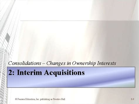 Chapter Consolidations Changes In Ownership Interests By