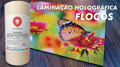 LAMINAÇÃO BOPP HOLOGRÁFICO FLOCOS 220mmx100M 28 MICRAS Lion Mix