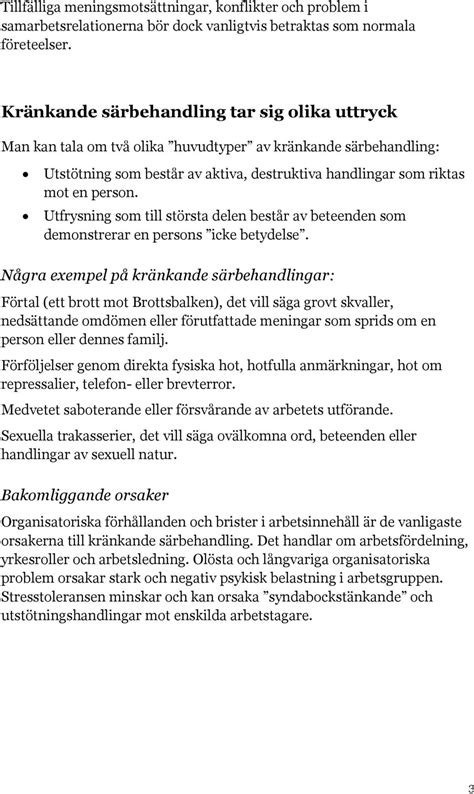 Handlingsplan Mot Kränkande Särbehandling Pdf Gratis Nedladdning