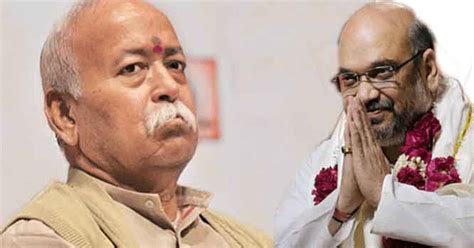 Amit Shah meets RSS chief Bhagwat