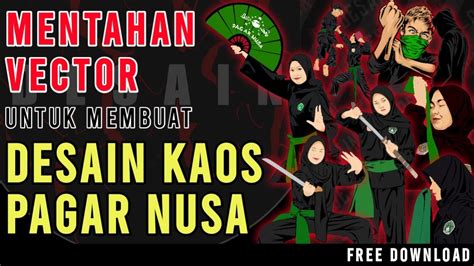 Mentahan Vector Pencak Silat Pagar Nusa Free Download Mentahan