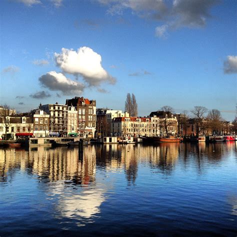 Amstel River, #Amsterdam #reflection Holland, Amsterdam, New York Skyline, My Pictures ...