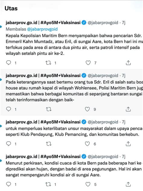 Pencarian Eril Anak Ridwan Kamil Libatkan Komunitas Bantaran Sungai